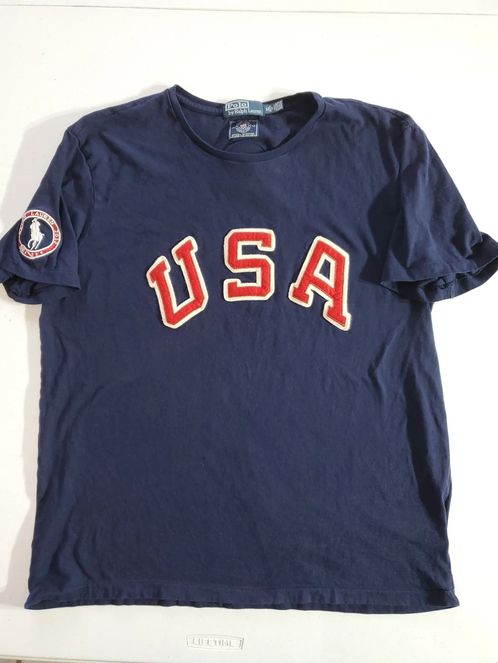 Polo by Ralph Lauren XL Navy 2012 USA Olympic Team Graphic Crewneck T-Shirt